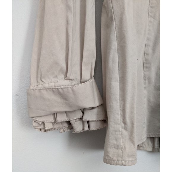 Vex Collection Pleated and Ruffled Button Down Top - Picture 3 of 6